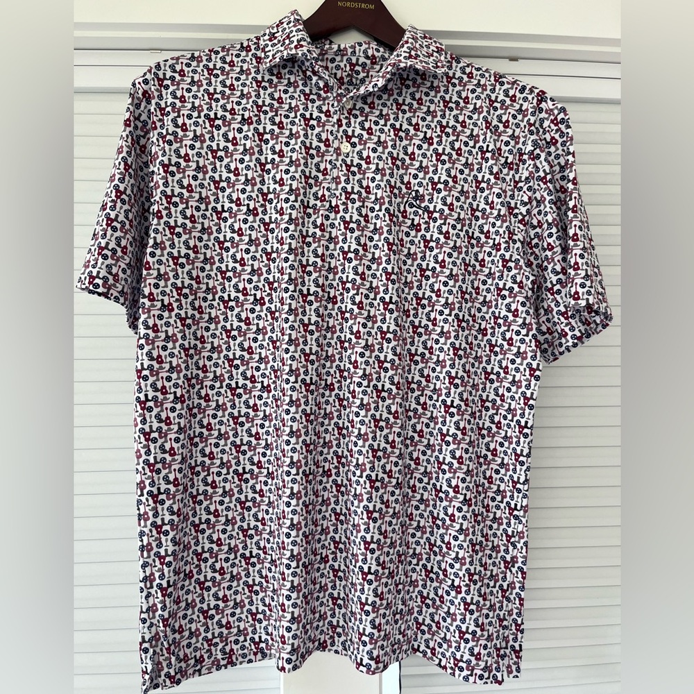 Rhoback Large Nashvegas Performance Polo Golf Shirt Nashville